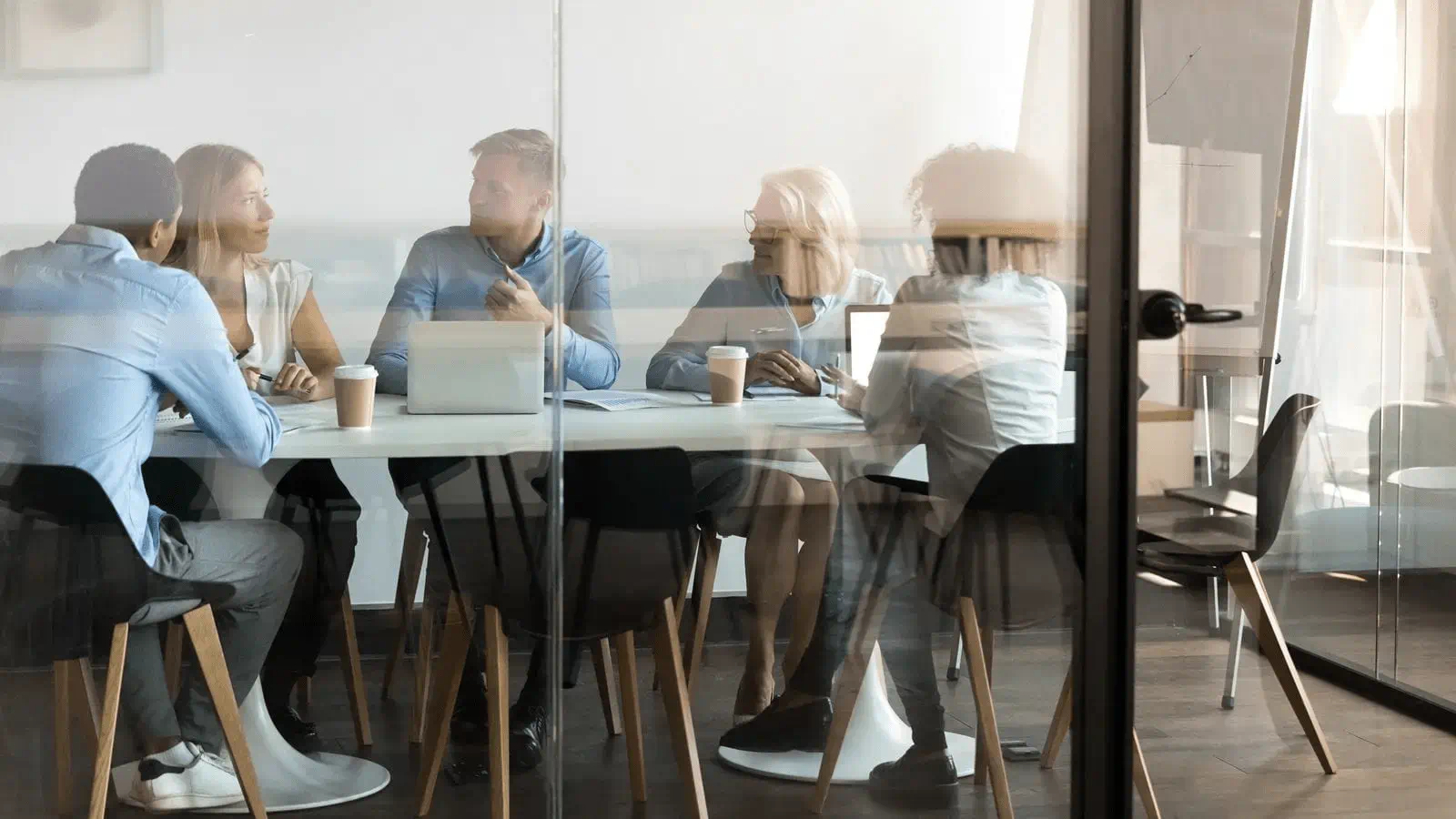 Collaborative team meeting