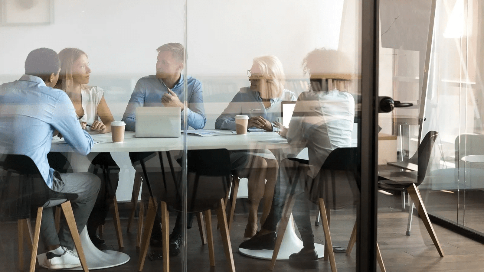 Collaborative team meeting
