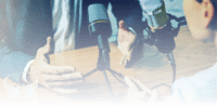 Gesticulating hands of an HR professional