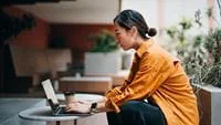 Woman at computer