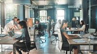 Focused project professionals working in a fast-paced PMO (Project Management Office).