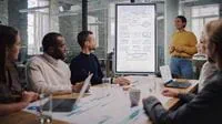 Product managers and project professionals collaborating in a product management kick-off.