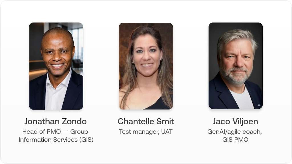 Jonathan Zondo, Chantelle Smit and Jaco Viljoen
