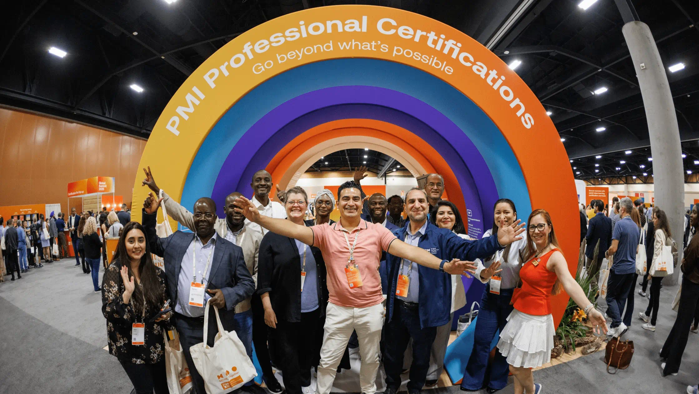 people-standing-in-front-of-pmi-sign