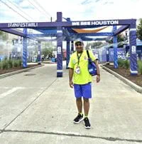 haris-khan-in-front-of-world-cup-in-houston