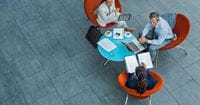 Professionals meeting at table