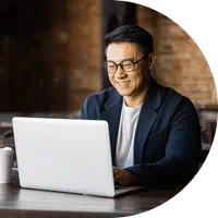Man with laptop