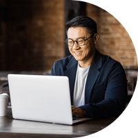 Man with laptop