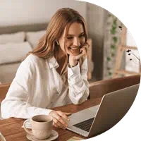 Woman with laptop