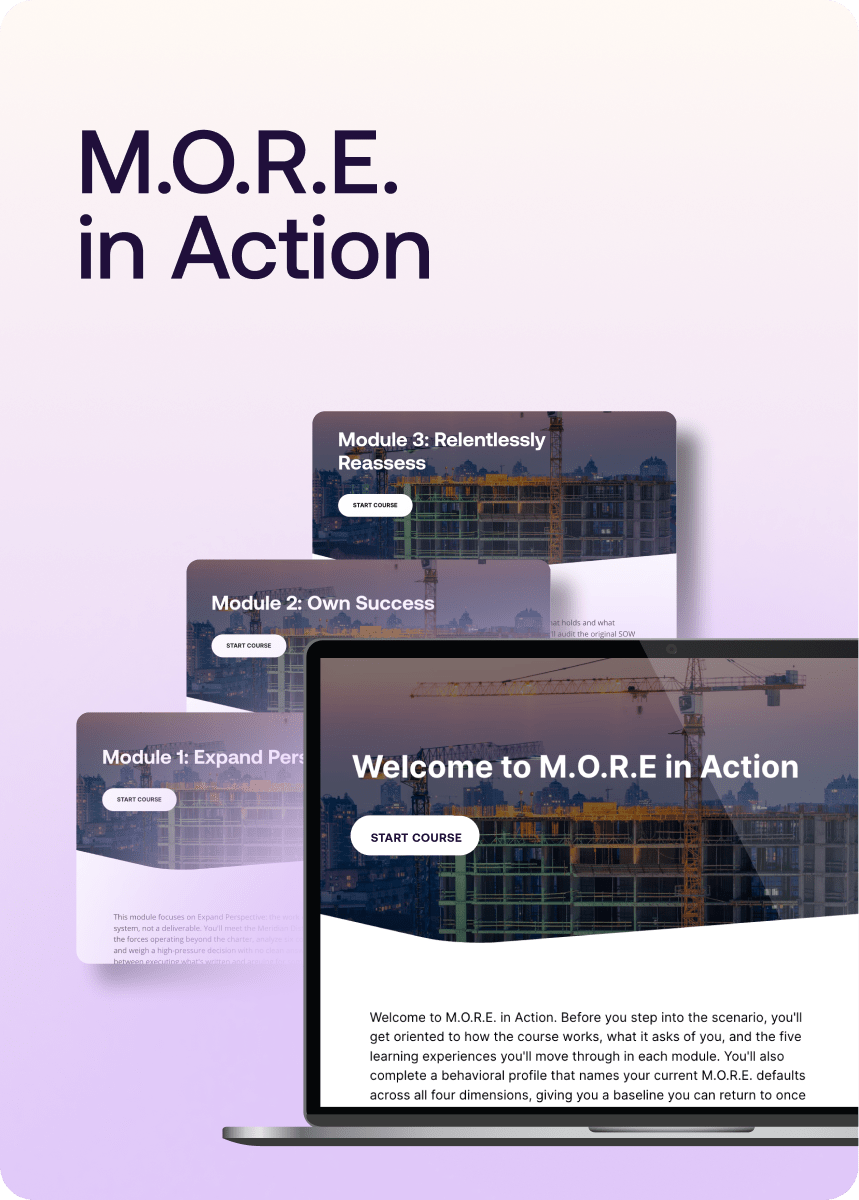 MORE In Action