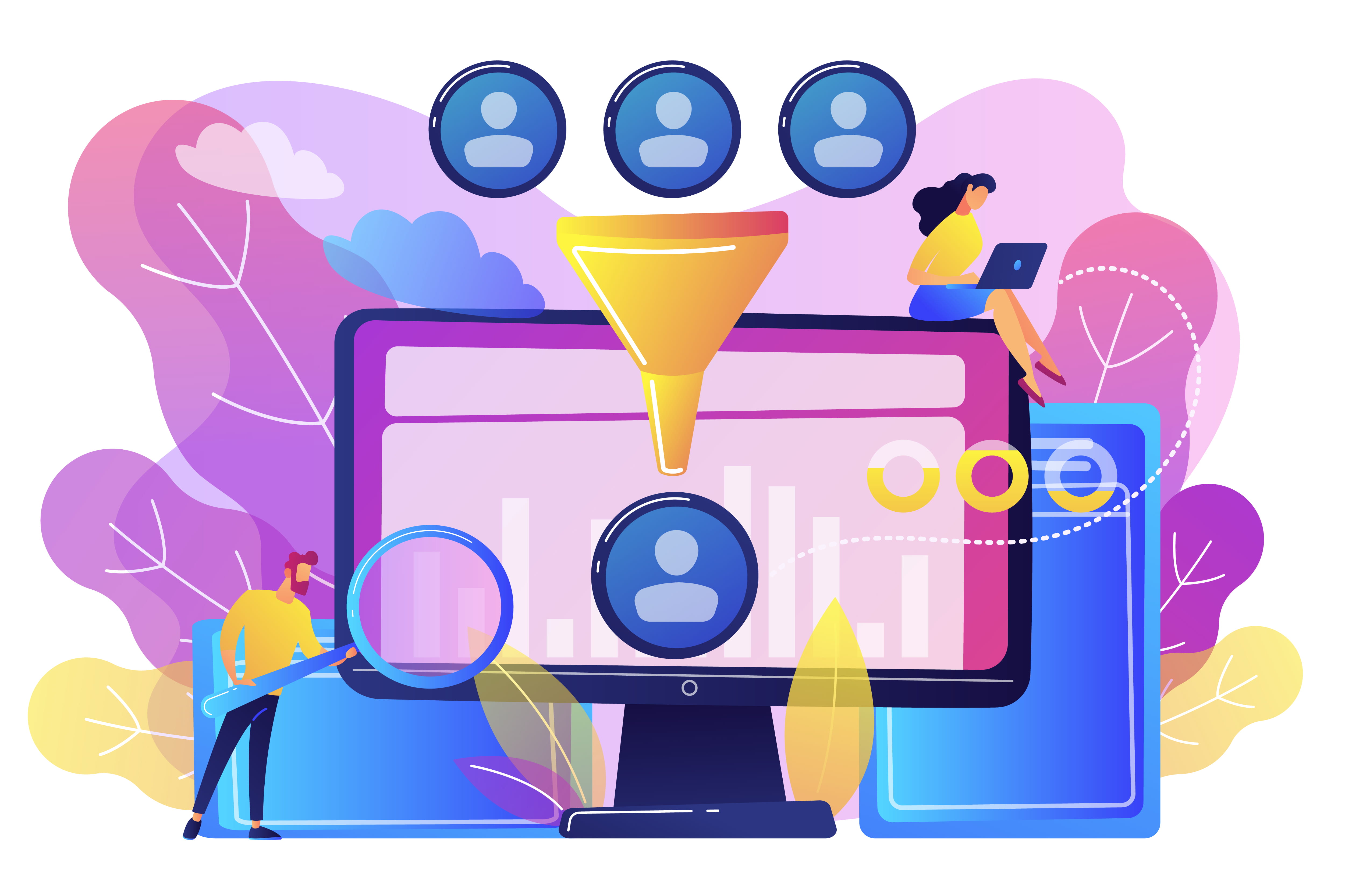 Cartoon image of computer monitor