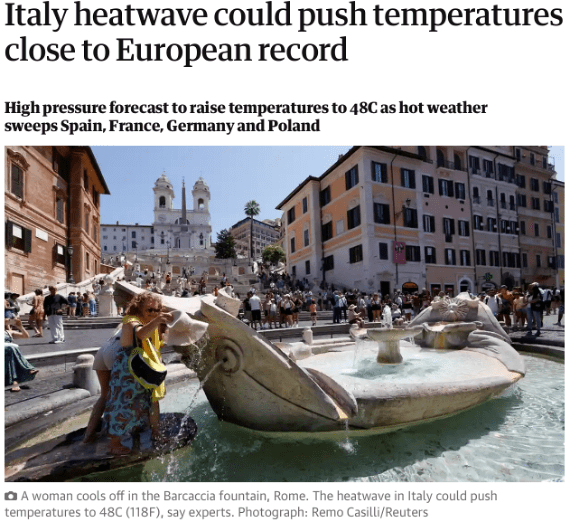 STAYING POSITIVE DESPITE THE HOTTEST WEEK ON RECORD