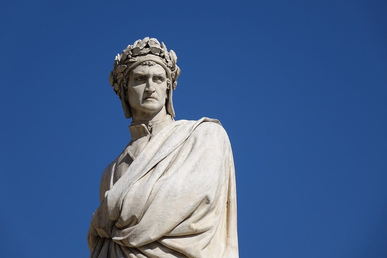 Dante statue by Rhodan from Pixabay