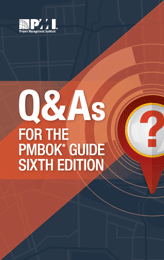 Q  As for the PMBOK Guide Sixth Edition