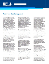 Real World Risk Management | PMI