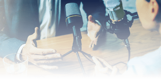 Gesticulating hands of an HR professional