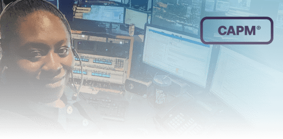 CAPM holder in a tv studio