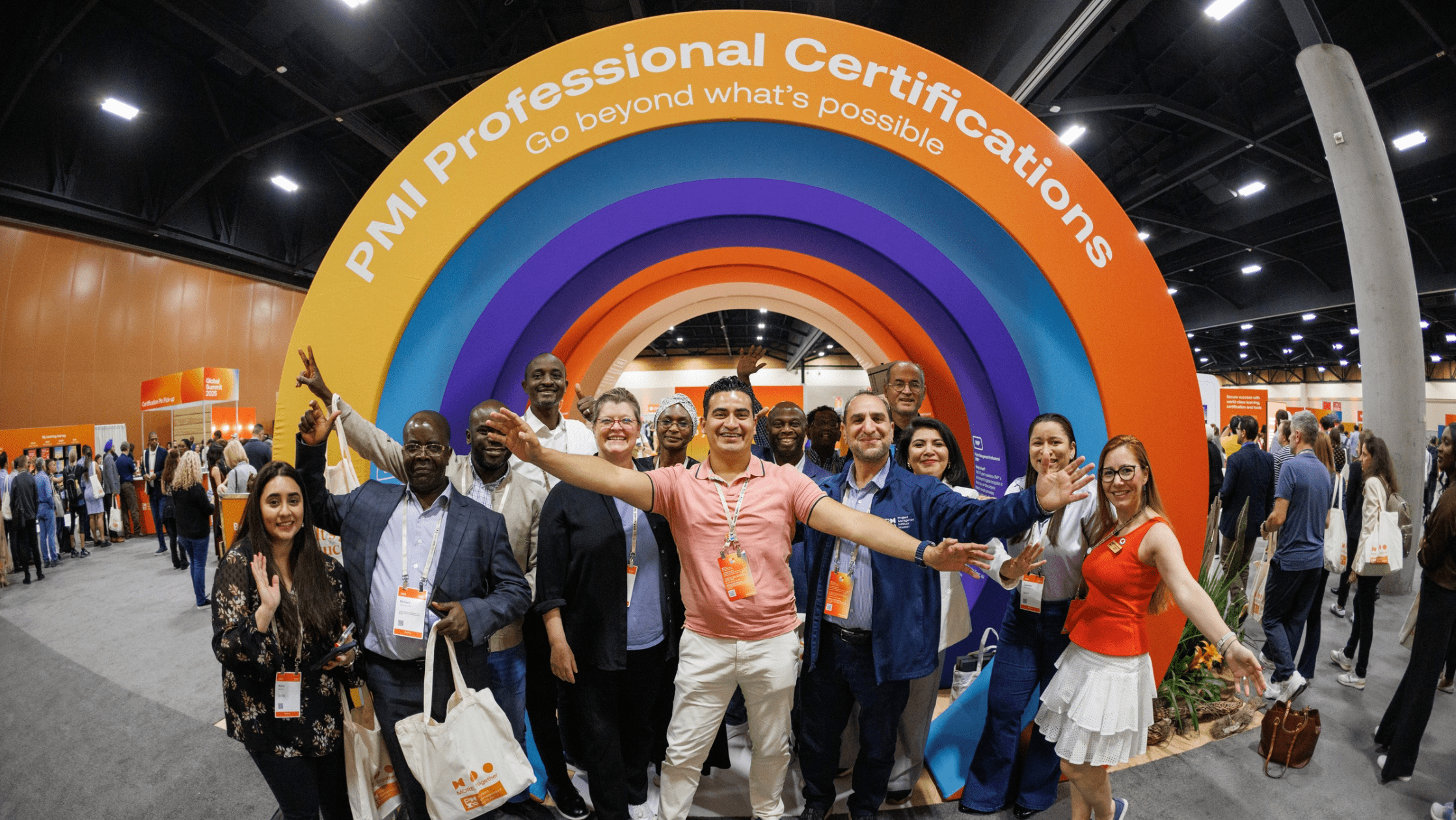 people-standing-in-front-of-pmi-sign