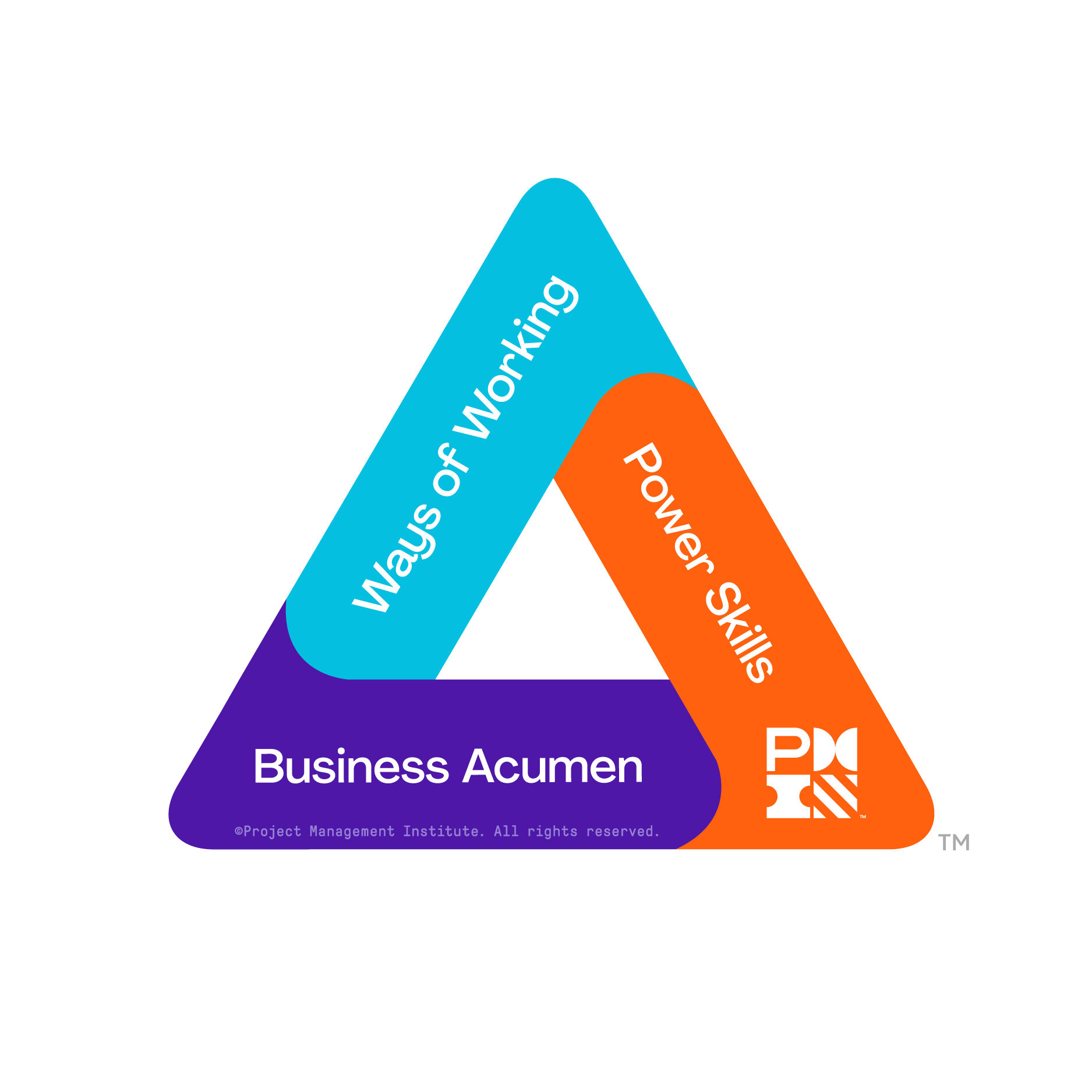 PMI Talent Triangle: Ways of Working; Power Skills; Strategic Business Acumen