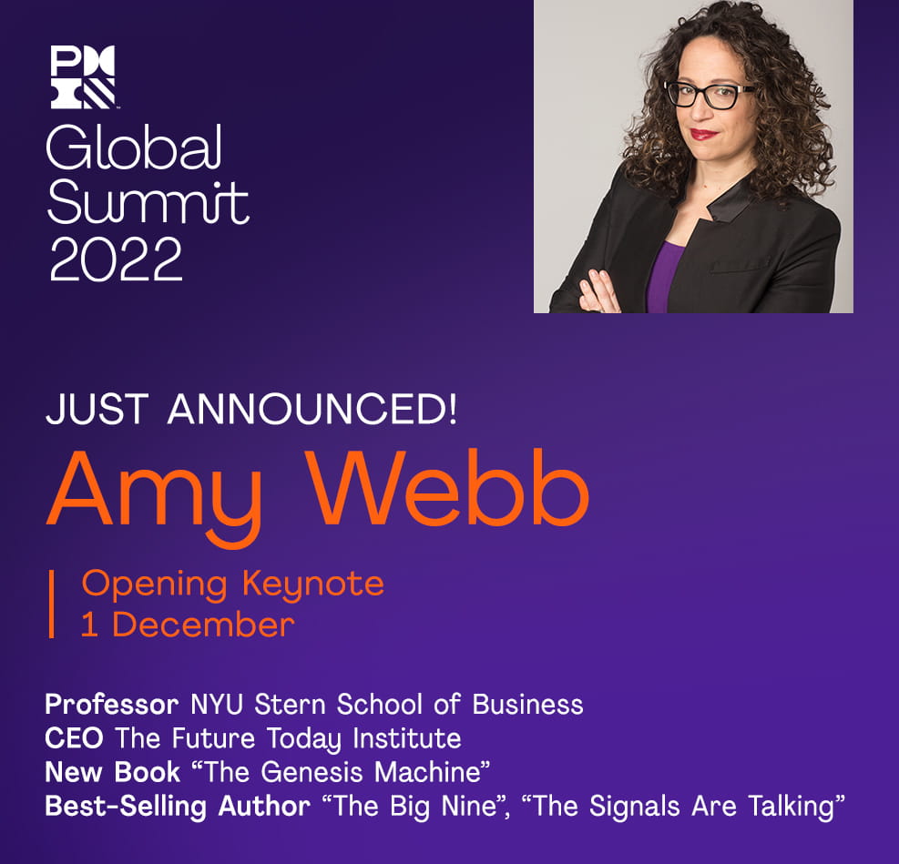 PMI Global Summit 2022 Keynote Amy Webb