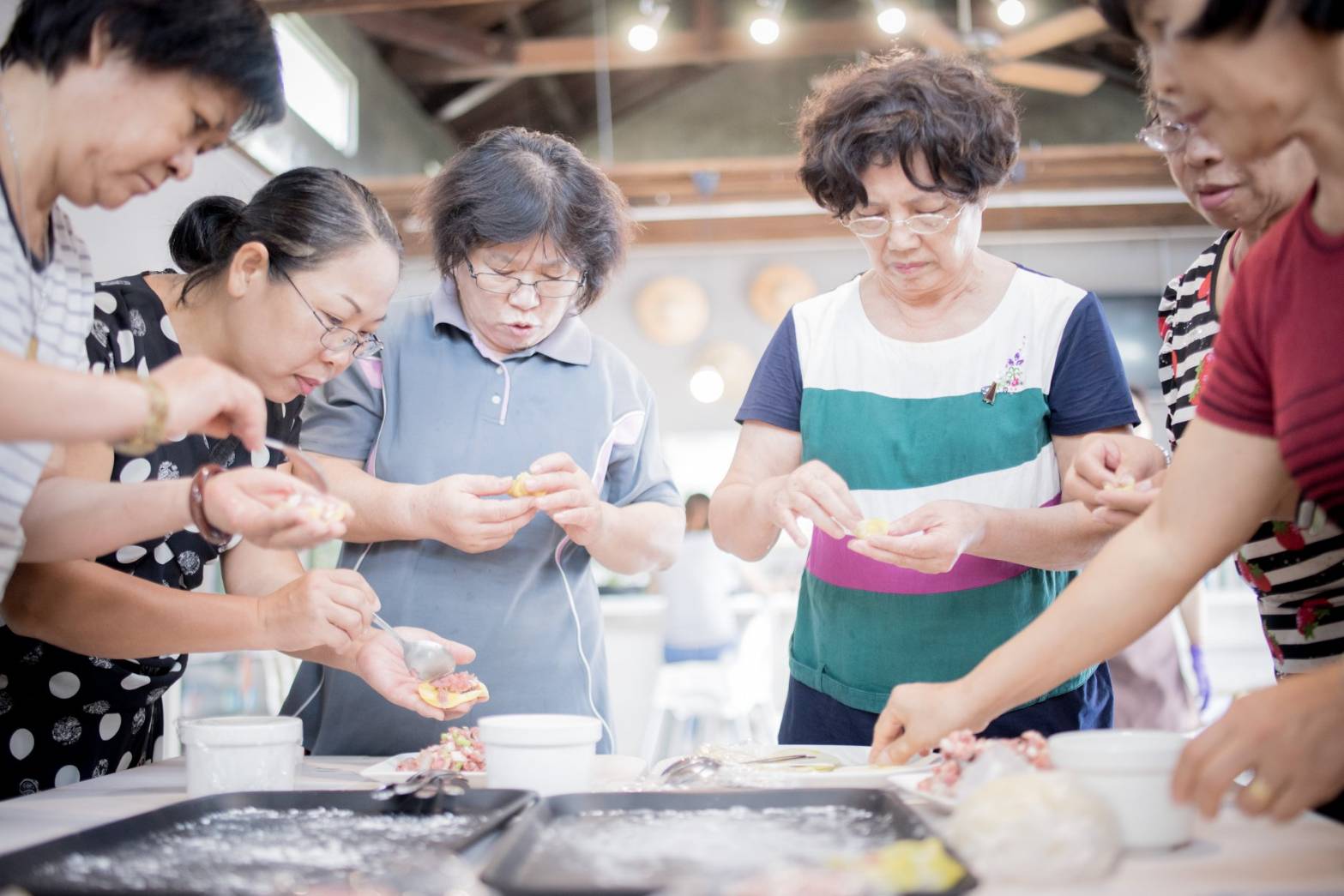 Women working together