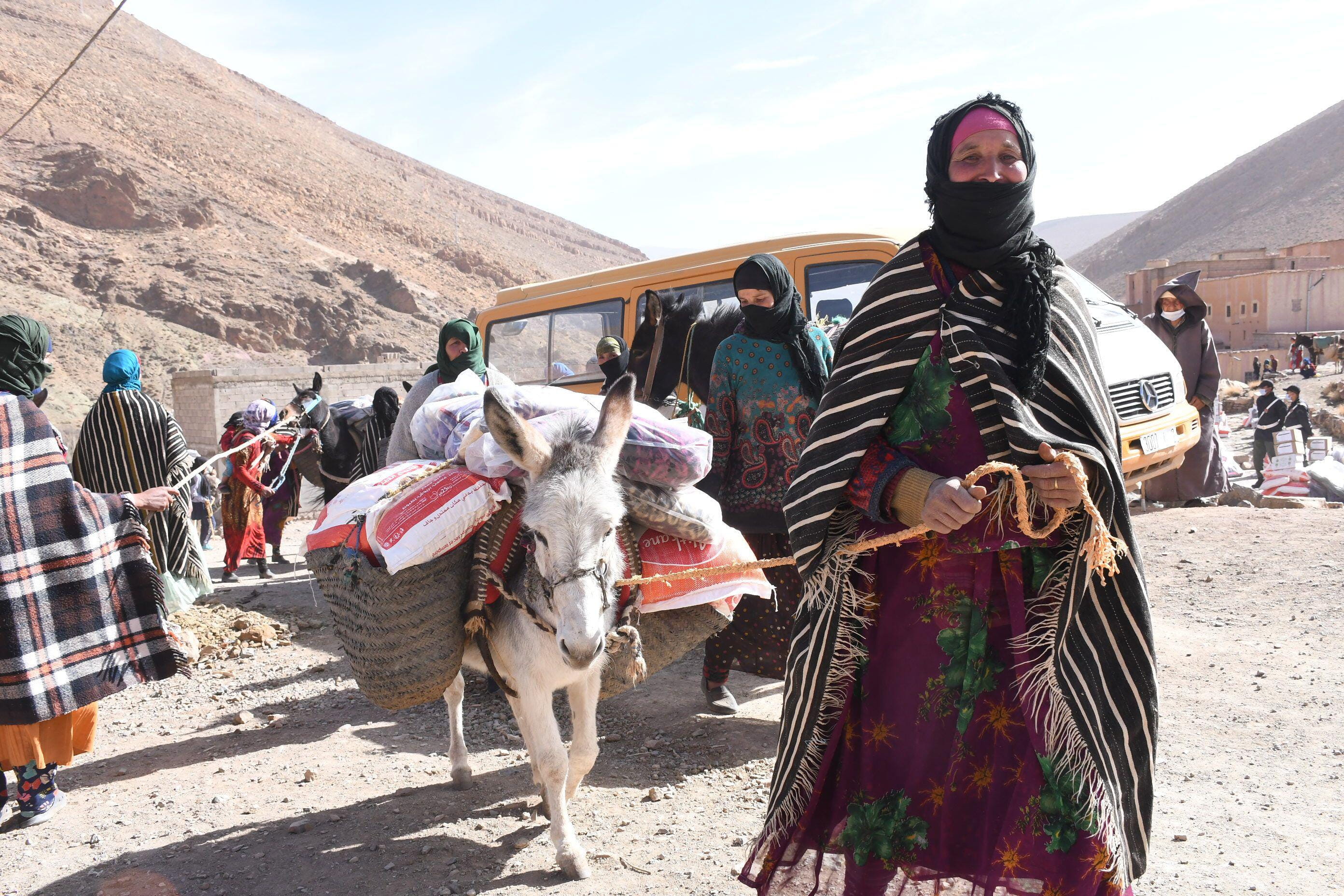 Hours-for-Impact-Easing Financial Hardship-Moroccan-people-burros
