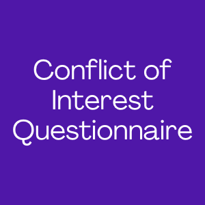 Conflict of Interest Questionnaire