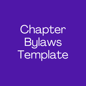 Chapter Bylaws Template