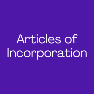 Articles of Incorporation