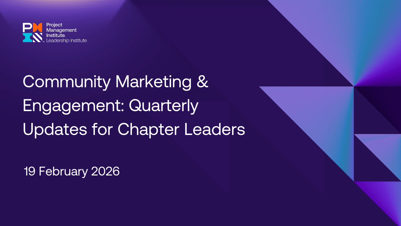 Community Marketing &amp; Engagement: Quarterly Updates for Chapter Leaders