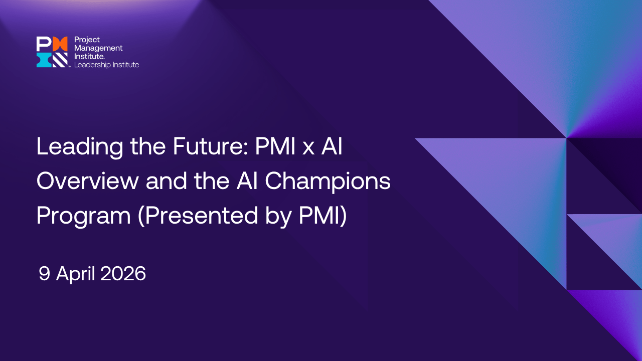 Leading the Future PMI x AI Overview and the AI Champions Program