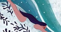 woman-diving-into-water-illustration