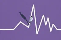 person-standing-on-line-graph