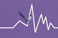 person-standing-on-line-graph