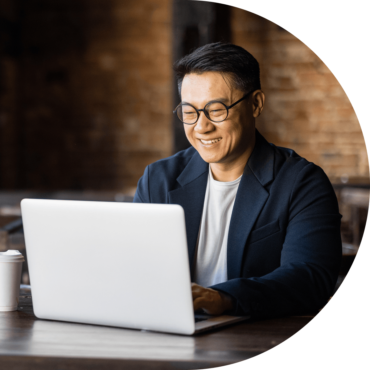 Man with laptop