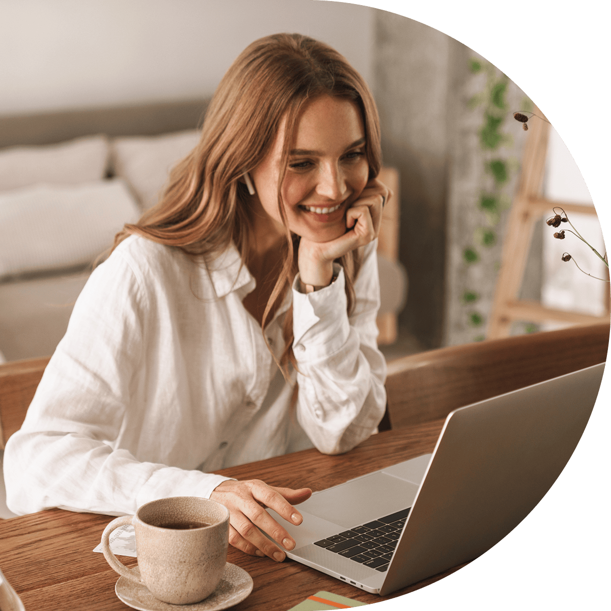 Woman with laptop