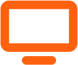 Orange Computer Icon